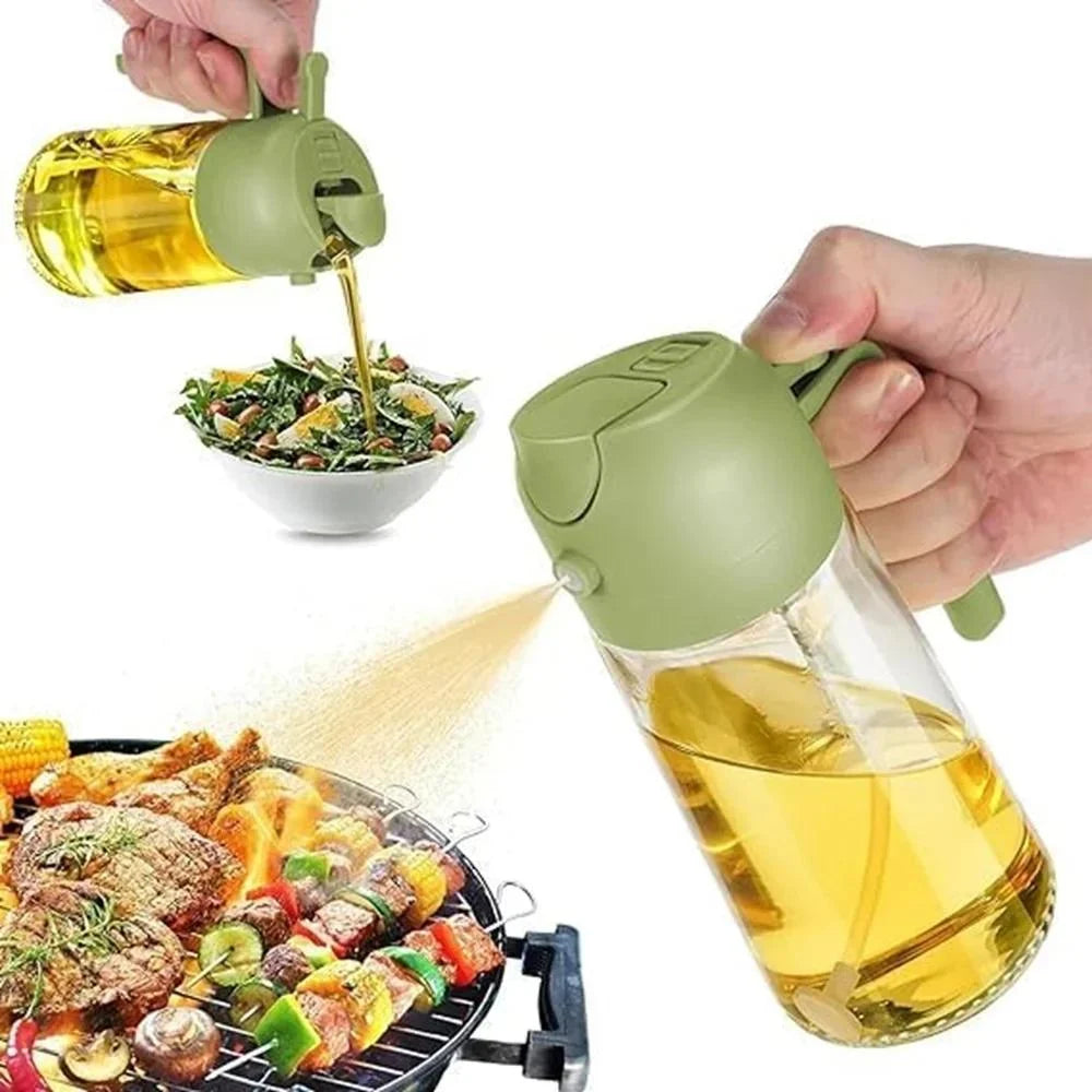 2 In 1 Glass Oil Spray Bottle