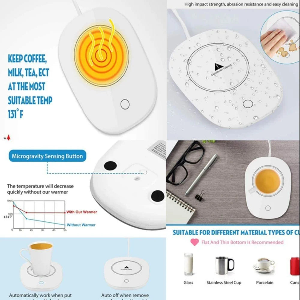 Cup Warmer Tea Coffee Mug Heater Pad
