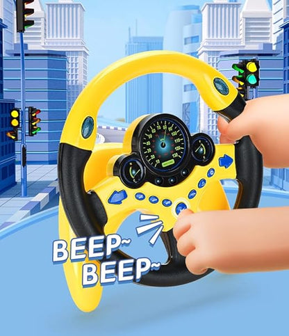Kids Electric Simulation Steering Wheel Toy