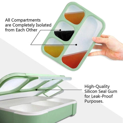 4 Compartment Food Grade Plastic Lunch Box