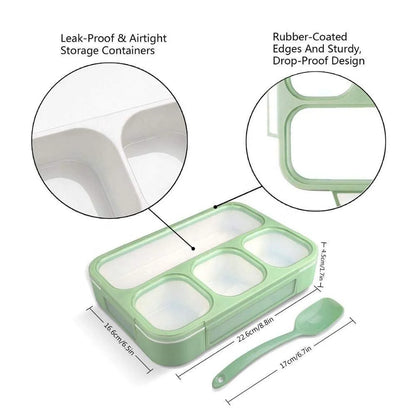 4 Compartment Food Grade Plastic Lunch Box