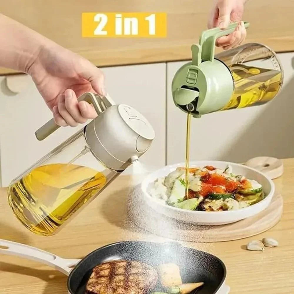 2 In 1 Glass Oil Spray Bottle