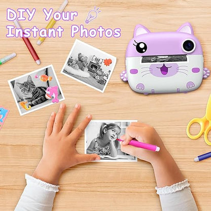 Kids Camera with Instant Print & 2.5K Digital Video