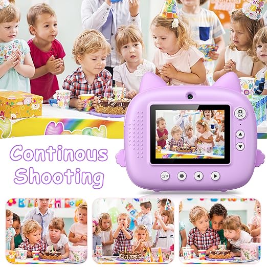 Kids Camera with Instant Print & 2.5K Digital Video