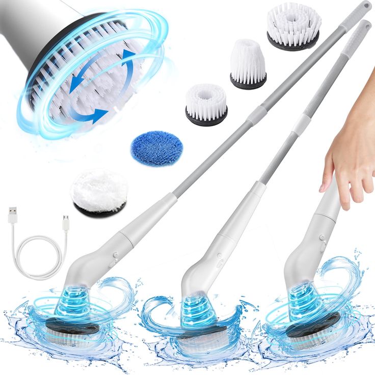 9 in 1 Cordless Electric Spin Scrubber