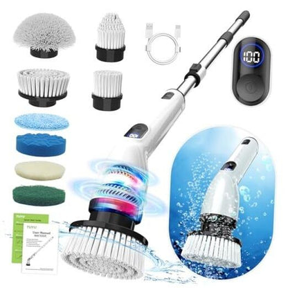 9 in 1 Cordless Electric Spin Scrubber