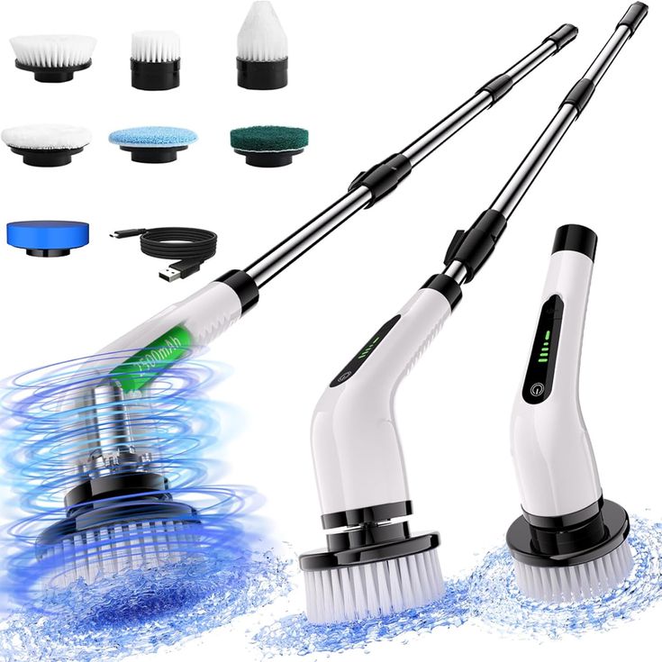 9 in 1 Cordless Electric Spin Scrubber