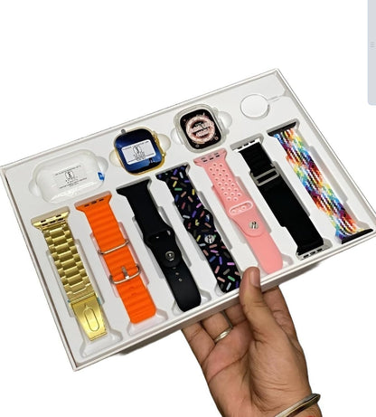 i20 Ultra MAX Suit SmartWatch + ear buds Pro with Transparent Screen Guard