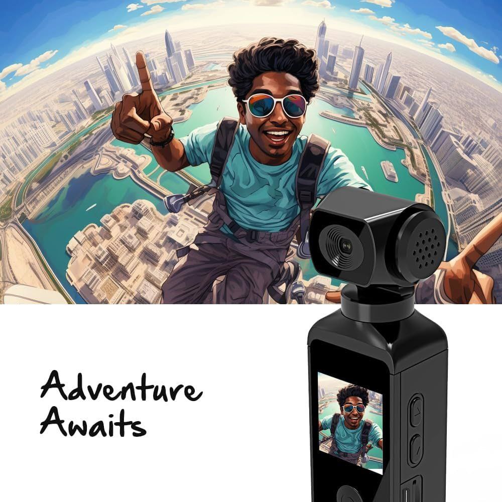 Ultra HD Pocket Action Camera - 270° Rotatable