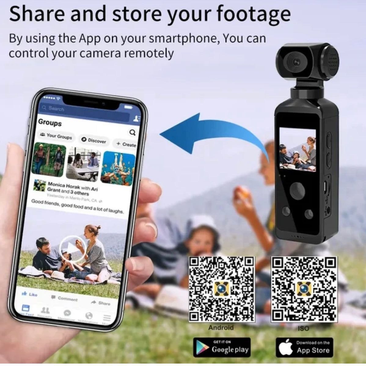 Ultra HD Pocket Action Camera - 270° Rotatable