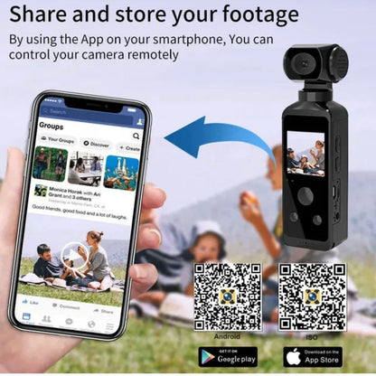 Ultra HD Pocket Action Camera - 270° Rotatable