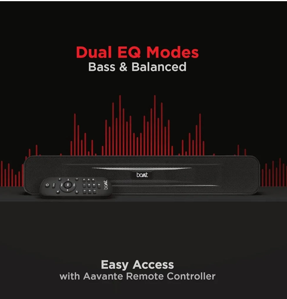 BOAT Aavante Bluetooth Sound Bar(Midnight Black)