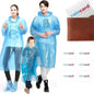 Unisex Disposable Rain Coat for Emergency Smallest Pocket Size (pack of 5)