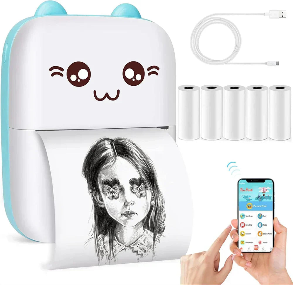 Mini Portable Thermal Bluetooth Printer