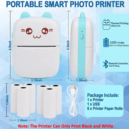 Mini Portable Thermal Bluetooth Printer